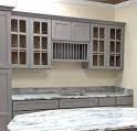 Classic Gray Shaker Mullion Glass Door - 15 Inch Wide x 36 Inch High