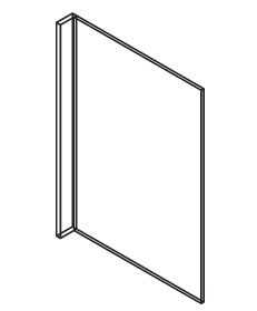 Modern White Shaker Dishwasher Panel