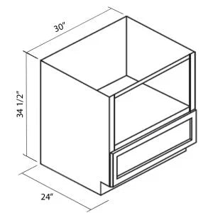 Frontier Shaker Microwave Base Cabinet 30 Inch