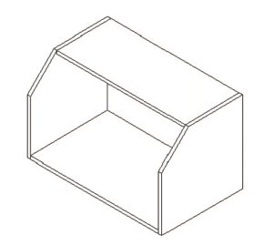 Pacific Shaker Microwave Shelf