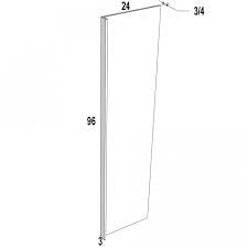 Classic Gray Shaker Fridge Panel - 90 Inch