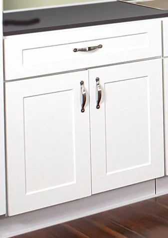 Classic Gray Shaker Sink Base Unit with 2 False Drawers 60 Inch