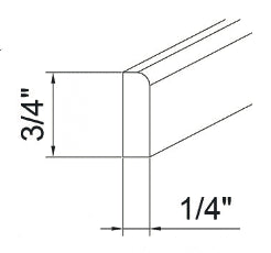 Newport White Scribe Molding