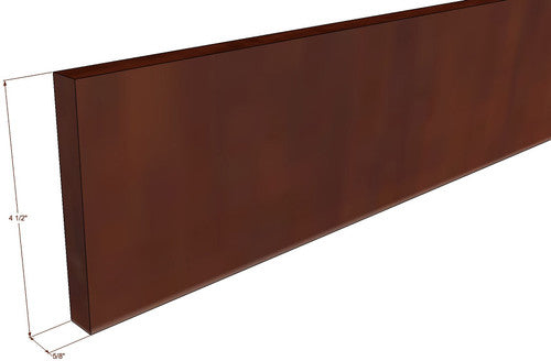 Modern White Shaker Toe Kick Molding - 4 Inch High