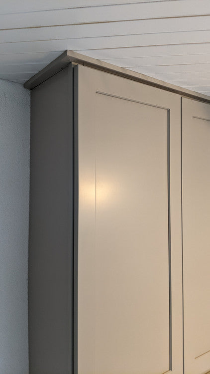 Classic Gray Shaker Toe Kick Molding - 4 Inch High