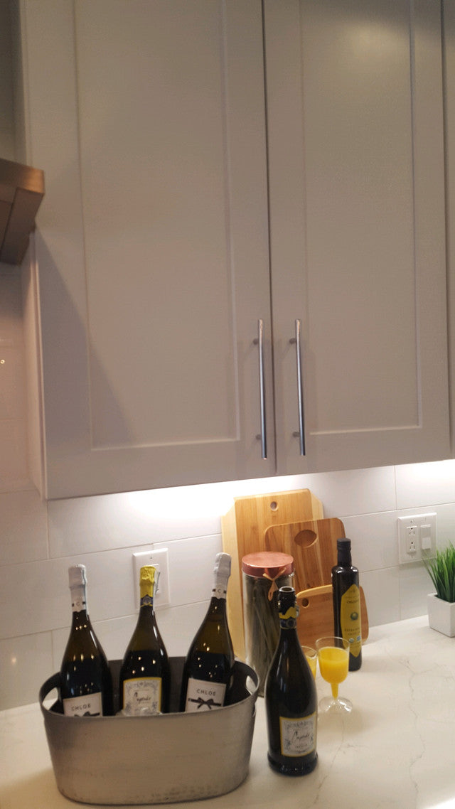 Large Double Door Modern White Shaker Wall Cabinet - 24 Inch Wide x 42 Inch High