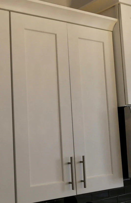 Large Double Door Classic Gray Shaker Wall Cabinet - 33 Inch Wide x 42 Inch High