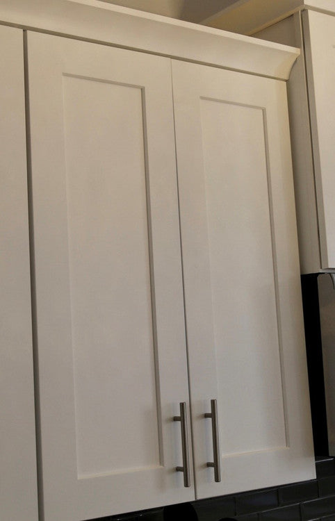 Modern White Shaker Wall Angle Cabinet 24 Inch Wide x 30 Inch High