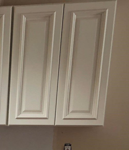 Modern White Shaker Wall Angle Cabinet 24 Inch Wide x 36 Inch High