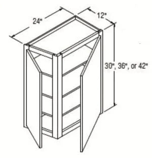 Sonona Sand Wall Angle Cabinet 24 Inch Wide x 42 Inch High