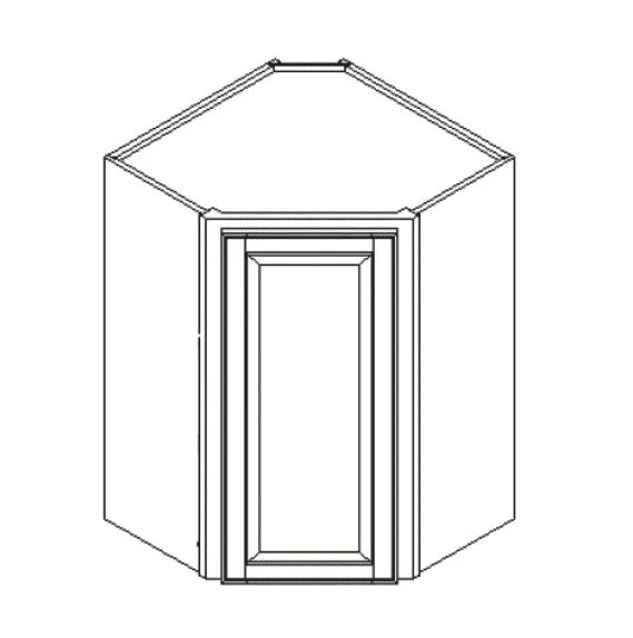 Pacific Shaker Wall Cabinet - 36 Inch Wide x 18 Inch High
