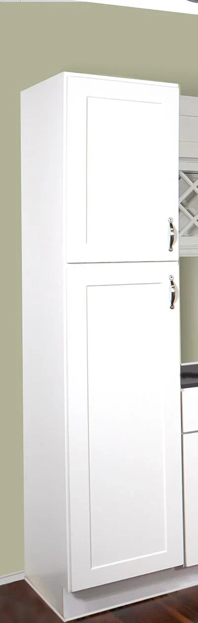 Classic Gray Shaker Pantry Cabinet Unit 18 Inch Wide x 90 Inch High