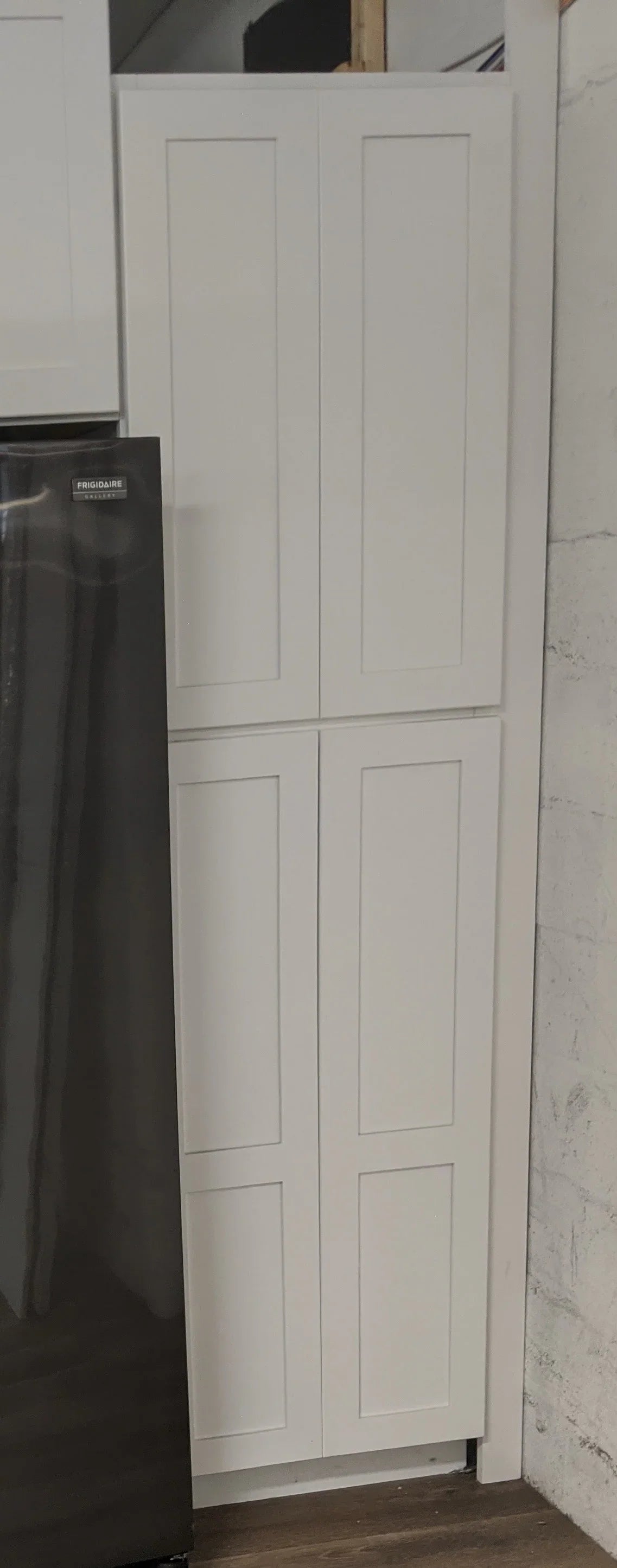 Classic Gray Shaker Pantry Cabinet Unit 24 Inch Wide x 96 Inch High