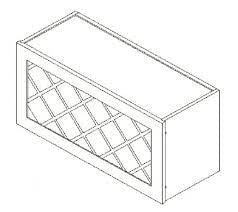 Classic Gray Shaker Wine Rack